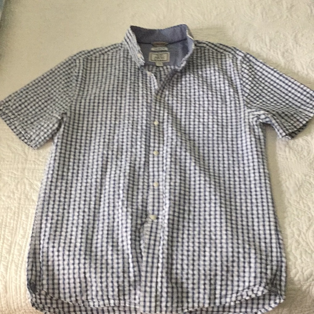 Men’s seersucker casual shirt